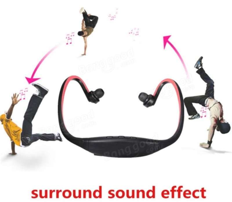 Stereo Sport Bluetooth Wireless Headset and MP3 Player with USB Port for Android & iPhone