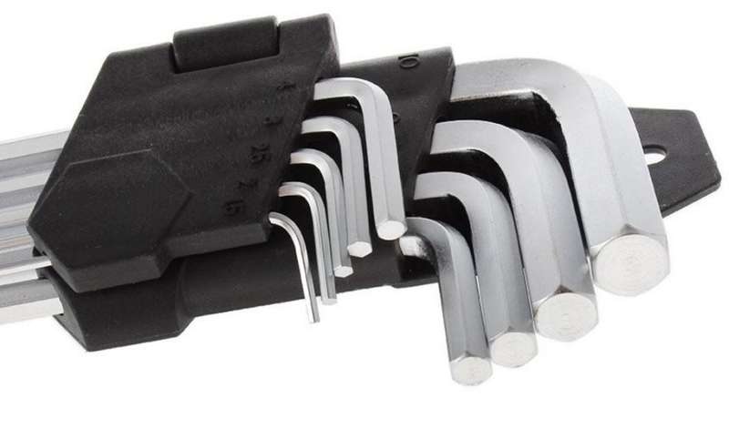 9 Piece Ball Point Allen Key Set - Chrome Vanadium