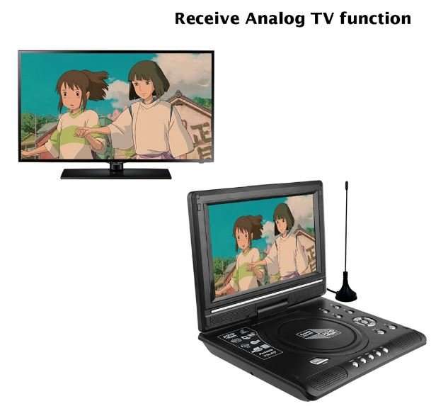 9.8" TFT LCD DVD Player, TV Receiver, Card Reader, Game Station & Lots of Extra's + 300 FREE GAMES
