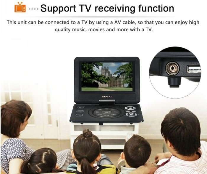 9.8" TFT LCD DVD Player, TV Receiver, Card Reader, Game Station & Lots of Extra's + 300 FREE GAMES