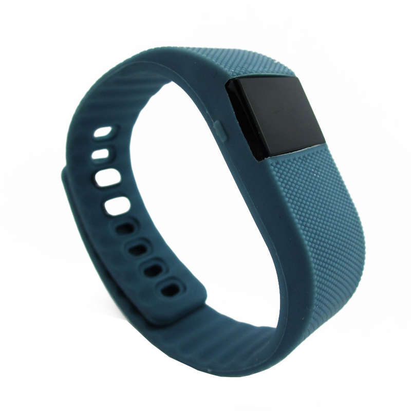 Bluetooth Smartwatch & Fitness Bracelet with Pedometer for Samsung & Android Phones BLUE GREY
