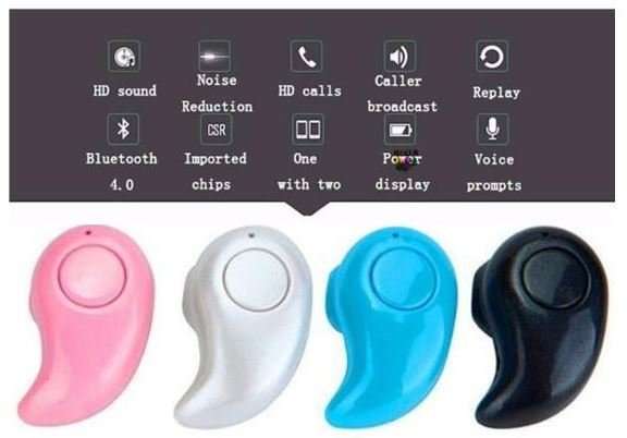 Bluetooth 4.0 Wireless Headset Ear Piece - Fully Compatible With All Bluetooth Enable Devices