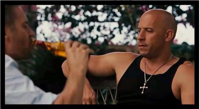 Fast & Furious Men's Stainless Steel Chain With Crystal Cross Pendant in Complimentary Gift Box