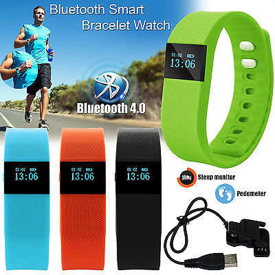 Bluetooth Smartwatch & Fitness Bracelet with Pedometer for Samsung & Android Phones - 2 Colours