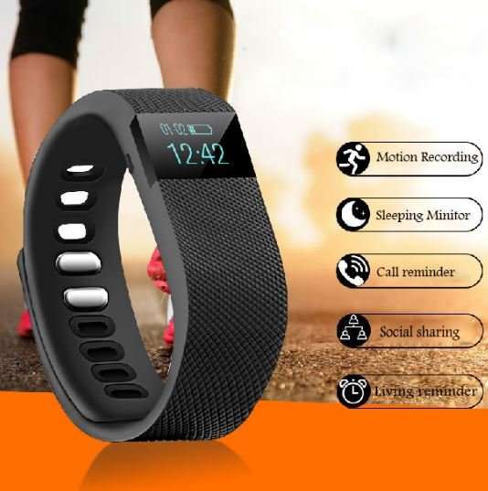 Bluetooth Smartwatch & Fitness Bracelet with Pedometer for Samsung & Android Phones - 4 Colours