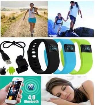 Bluetooth Smartwatch & Fitness Bracelet with Pedometer for Samsung & Android Phones - 2 Colours