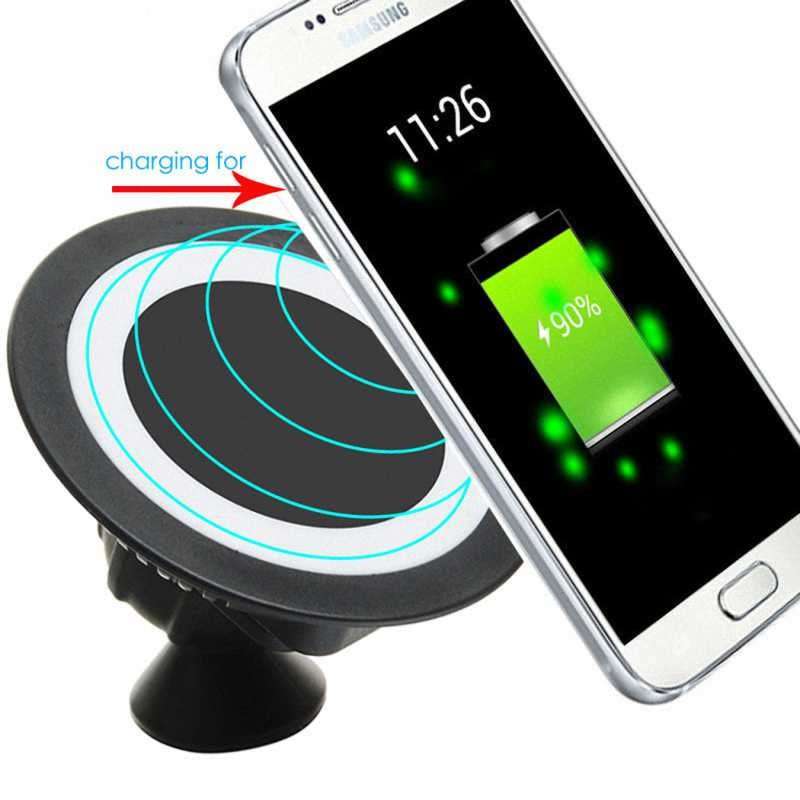 360 Degree Rotating Wireless Car Charger For iPhone Phones, Tablets and Devices