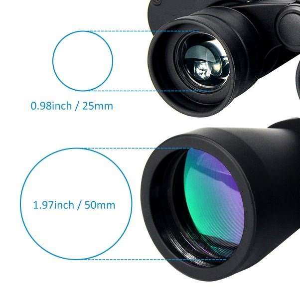 Day & Night Binoculars, High Resolution, Excellent Focus, Travel and Sports including a Carry Case