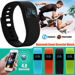 Bluetooth Smartwatch & Fitness Bracelet with Pedometer for Samsung & Android Phones - 4 Colours