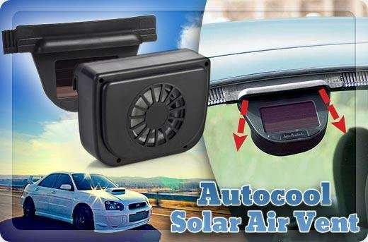 Vehicle Solar Powered Auto Ventilation System - Replace Hot Air With Cool Air at All Times