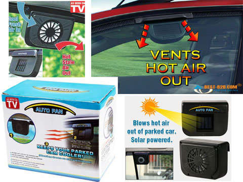 Vehicle Solar Powered Auto Ventilation System - Replace Hot Air With Cool Air at All Times