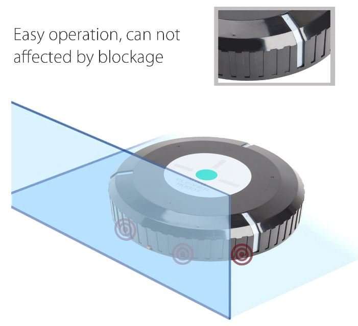 Automatic Microfiber Smart Robotic Mop - Sit back, relax, and let the Robotic Mop do the cleaning