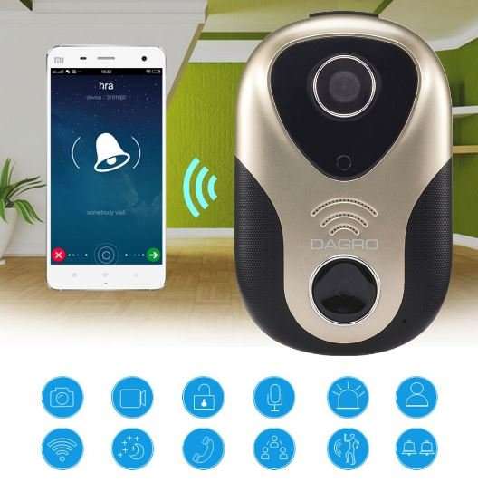 HD Visual Video Intercom WIFI Door Bell - Wireless, Wide Angle View, Video, Camera and Many More....
