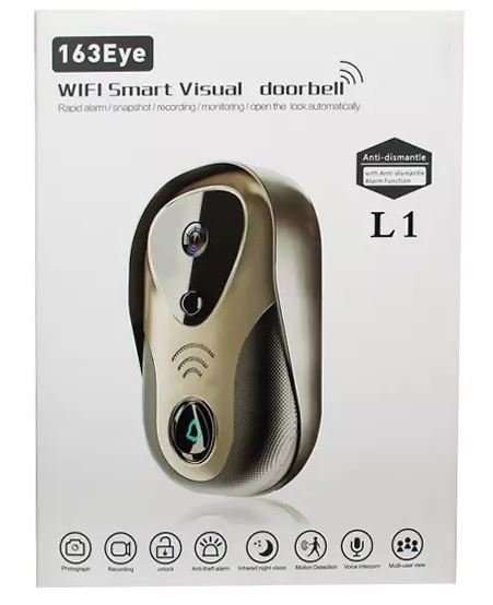 HD Visual Video Intercom WIFI Door Bell - Wireless, Wide Angle View, Video, Camera and Many More....