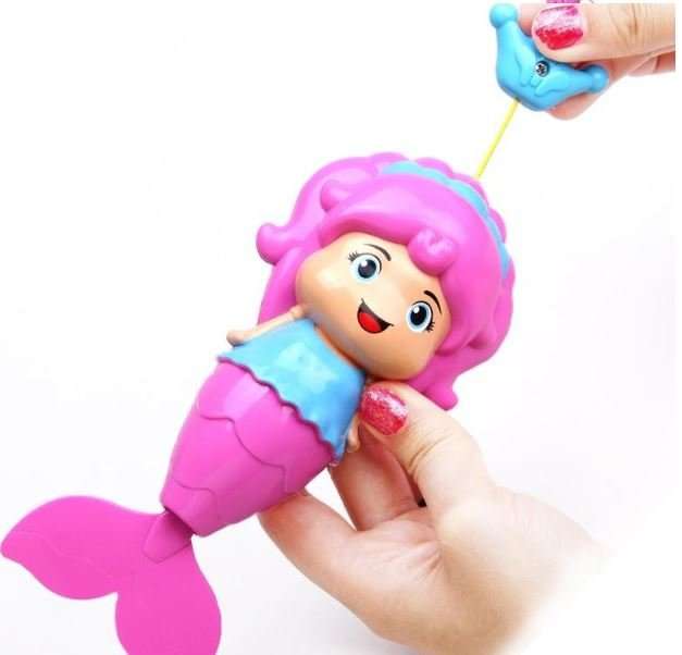 WOW!!! 8 X Mermaid Pull and Swim Toys, Excellent For Movement Ability Developing During Bath Time