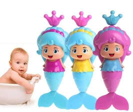WOW!!! 8 X Mermaid Pull and Swim Toys, Excellent For Movement Ability Developing During Bath Time
