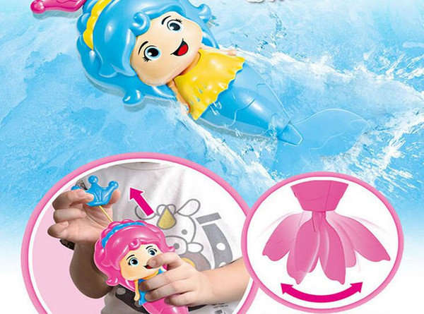 WOW!!! 8 X Mermaid Pull and Swim Toys, Excellent For Movement Ability Developing During Bath Time