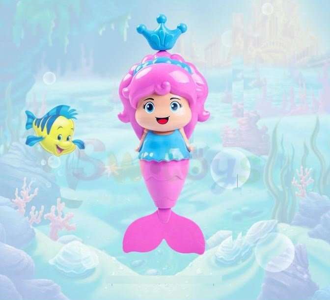 WOW!!! 8 X Mermaid Pull and Swim Toys, Excellent For Movement Ability Developing During Bath Time
