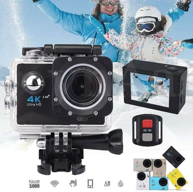 4K Ultra HD WIFI Action Sport DVR & Camera With REMOTE- HDMI, Waterproof, 170 Degree & More