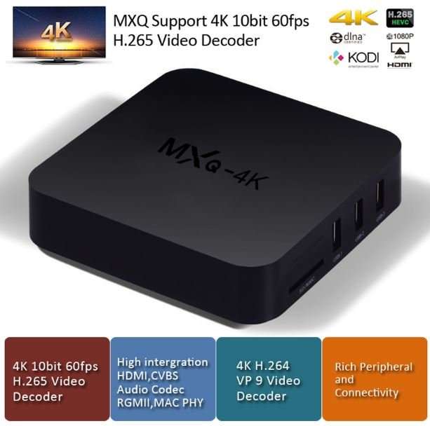 Android 5.1 TV BOX - MXQ-4K, Quad Core, HDMI - Turns Your TV Into a Smart Media Center