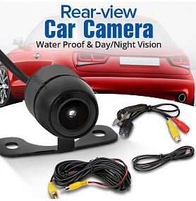 2 IN 1 Waterproof HD Night Vision Car Rear view Camera