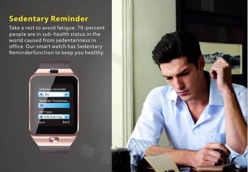 Smart Watch Phone, SIM CARD, Bluetooth, Camera, Sleep Monitor, SD Card, MP3, Pedometer etc.
