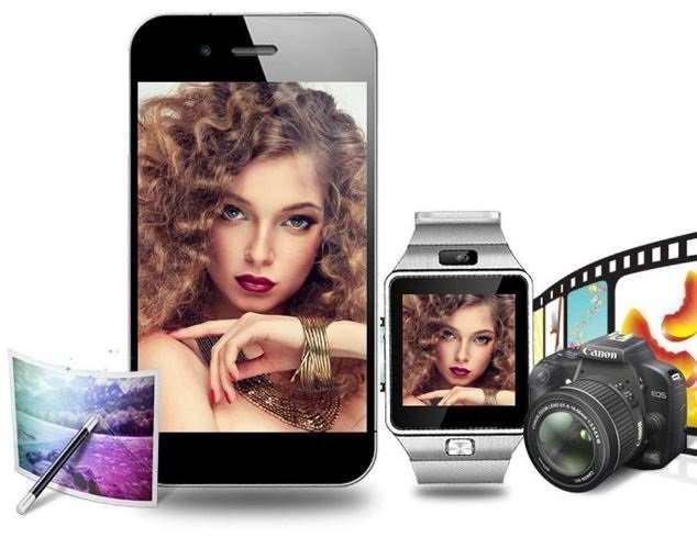 Elegant Smart Watch Phone Support SIM CARD, Bluetooth, Camera, SD Card, MP3 etc. - Silver