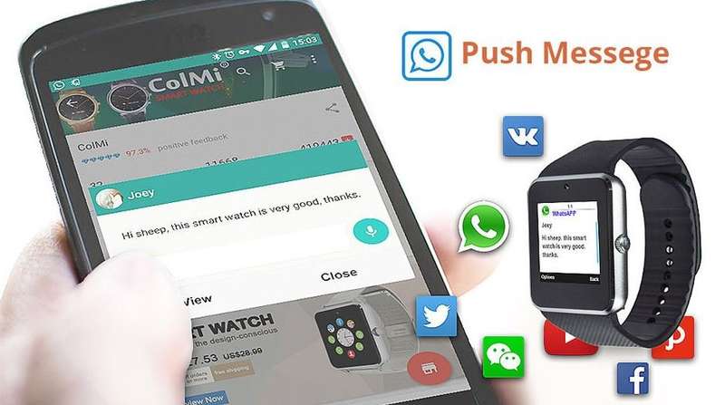 Elegant Smart Watch Phone Support SIM CARD, Bluetooth, Camera, SD Card, MP3 etc. - Silver