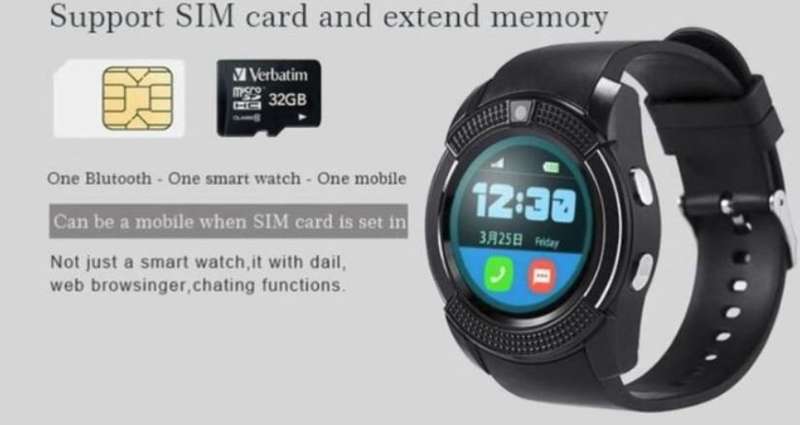 Professional Smart Watch Phone, SIM CARD, Bluetooth, Camera, Sleep Monitor, SD Card, Pedometer etc.