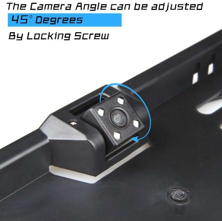 Waterproof Night Vision HD LED Number Plate Holder With Camera For Reversing and Parking