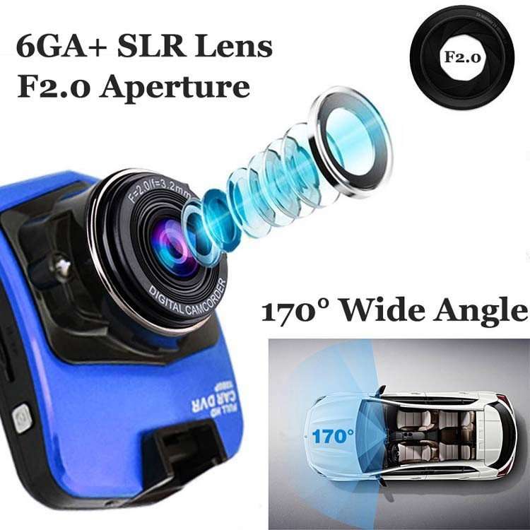 2.4" LCD, Night Vision Vehicle DVR& Camera With G-Sensor for Motion Detection