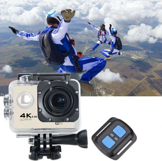 4K Ultra HD WIFI Action Sport DVR & Camera With REMOTE- HDMI, Waterproof, 170 Degree & More