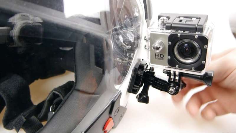 HD Action Sport DVR & Camera - Waterproof, LCD Screen, Side Helmet Mount, Waterproof Casing..