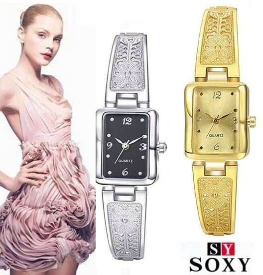 Elegant Ladies SOXY Quartz Wrist Watch in Gold or Silver in a Complimentary Gift Box