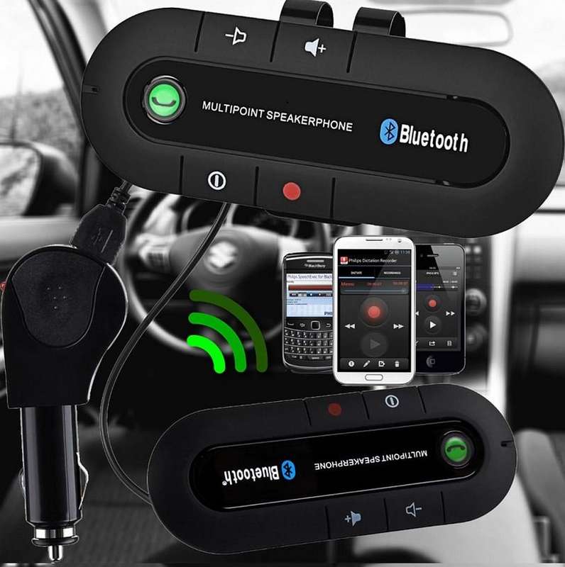 Sun Visor Bluetooth MP3 Music Player Speakerphone Car Kit LOWEST COURIER FEES