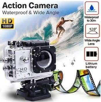 HD Action Sport DVR & Camera - Waterproof, LCD Screen, Side Helmet Mount, Waterproof Casing..