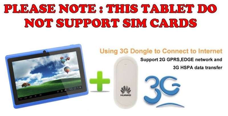7" Dual Core, Android 4.2., 4 GB, Dual Cameras, Wi-Fi, Bluetooth etc. - Blue