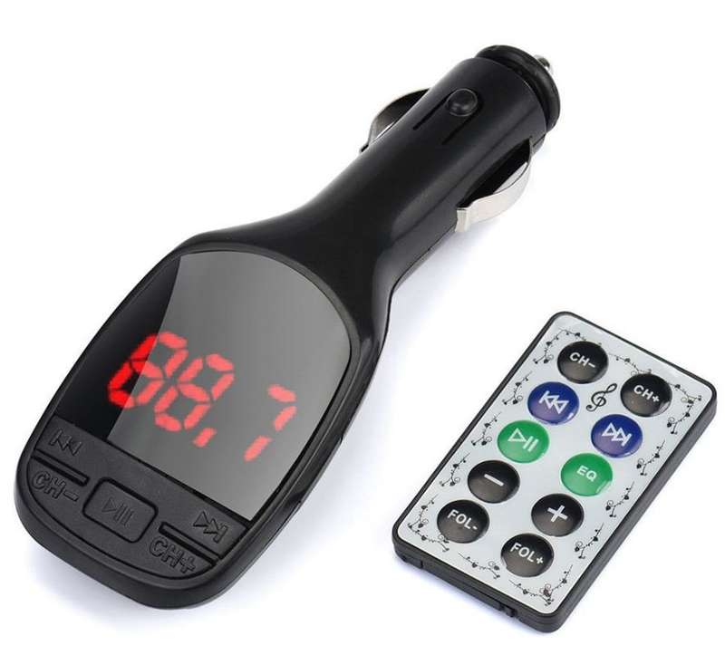 Bluetooth MP3 Music Player, FM Transmitter & Remote, Hands-free Calls, Supports SD/MMC/USB/CD/DVD
