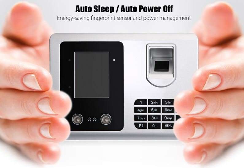 2.8" Bio-metric Face Recognition & Fingerprint Time Access Control & Attendance System - 360 Degree
