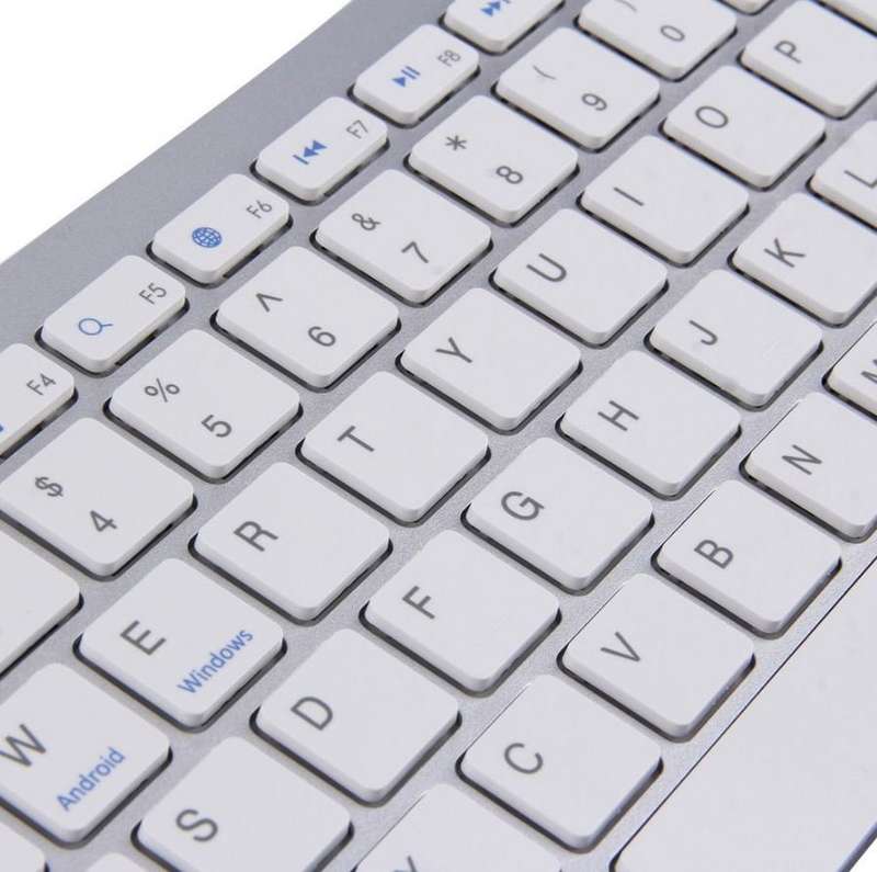Aluminium Ultra Slim Mini Wireless Bluetooth Keyboard For Windows, Android & IOS