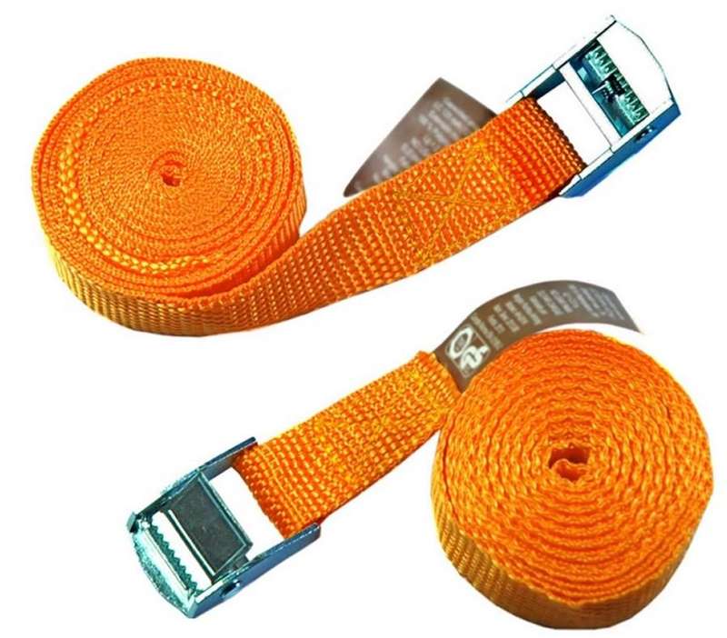 Dual Pack 5M Each Water Resistant Ratchet Tie Down Set With Quick Release pawls & S Shape Hooks