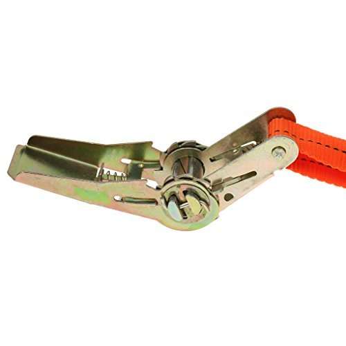Dual Pack 5M Each Water Resistant Ratchet Tie Down Set With Quick Release pawls & S Shape Hooks