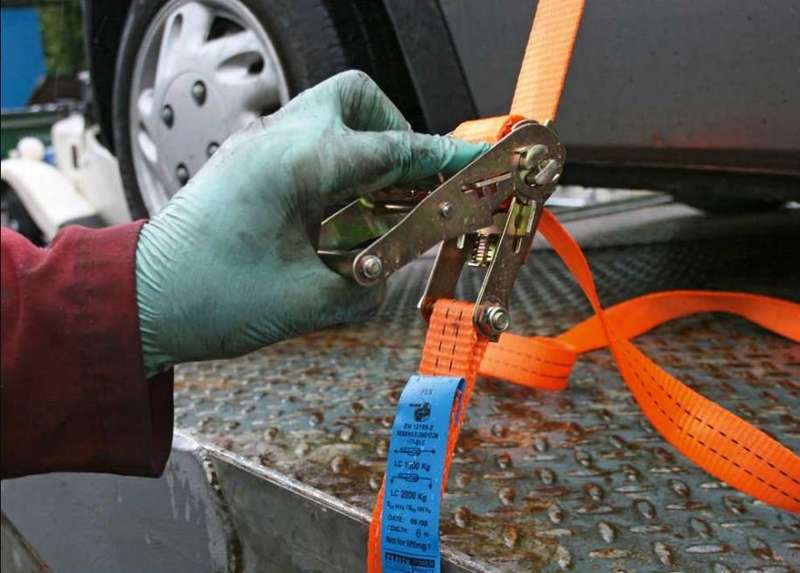 Dual Pack 5M Each Water Resistant Ratchet Tie Down Set With Quick Release pawls & S Shape Hooks