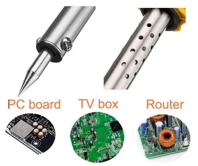 COMBO DEAL - 60W Soldering Iron AC 220V PLUS 32 in 1 Electron Screwdriver Kit