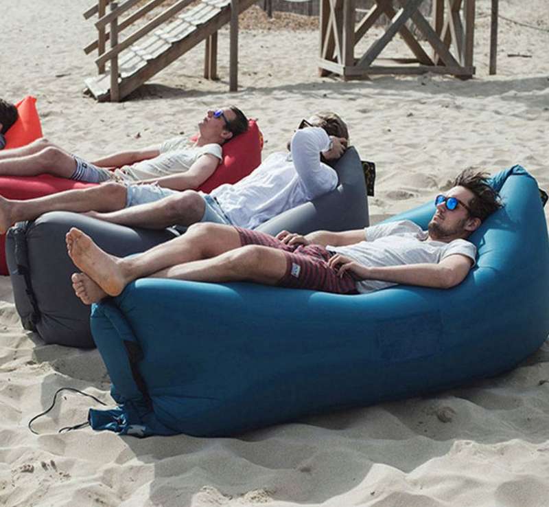 Waterproof Lazy Lounger Air Sofa - Compact, Light weight in Bag - Use Almost Anywhere