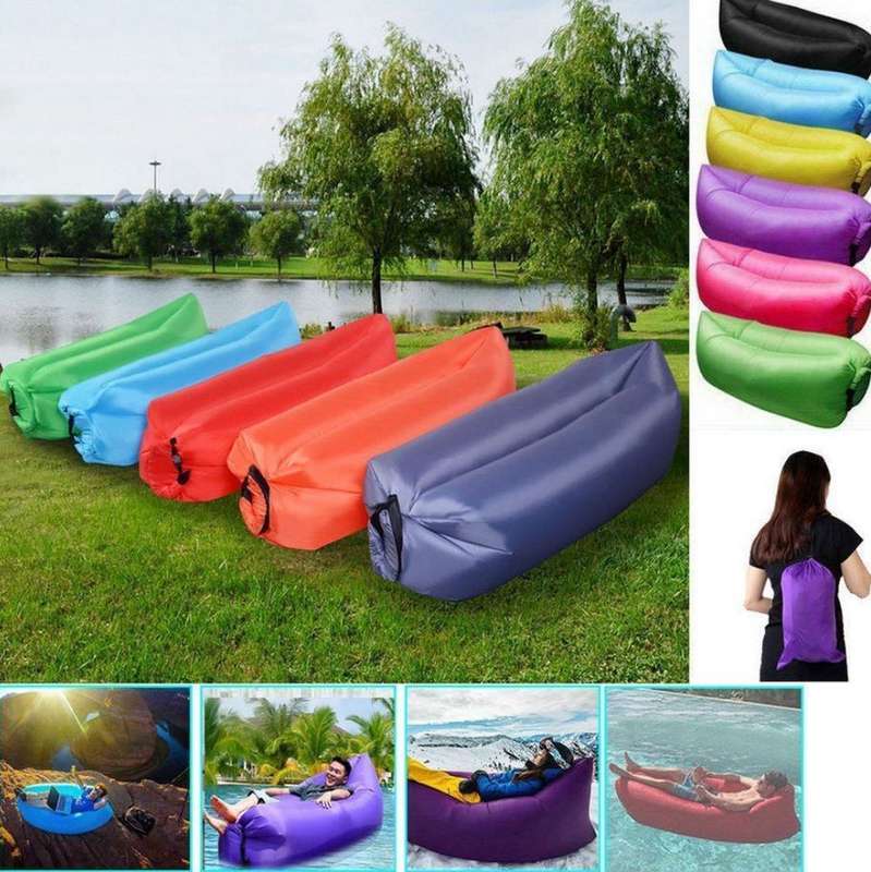 Waterproof Lazy Lounger Air Sofa - Compact, Light weight in Bag - Use Almost Anywhere