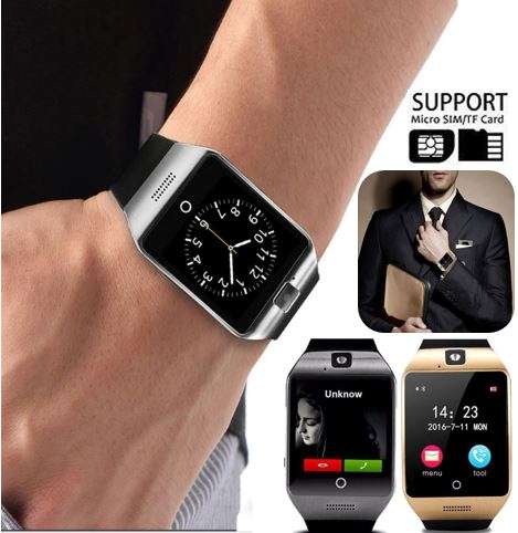 Smart Watch Phone, SIM CARD, Bluetooth, Camera, Sleep Monitor, SD Card, Pedometer etc.