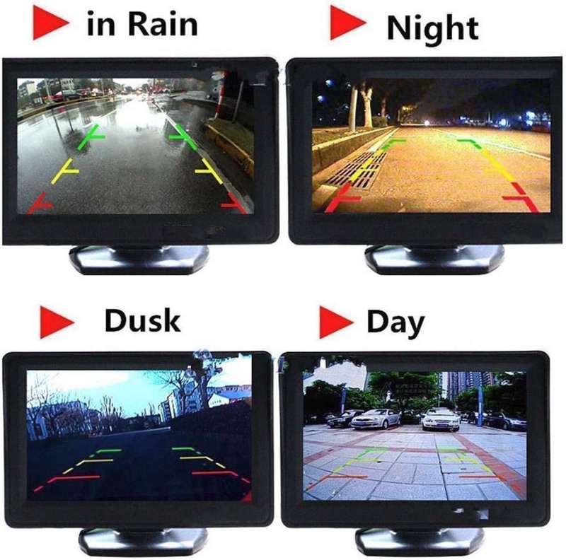 4.3" TFT LCD Colour Vehicle DVD Player & Rear view Monitor With Rotatable Screen