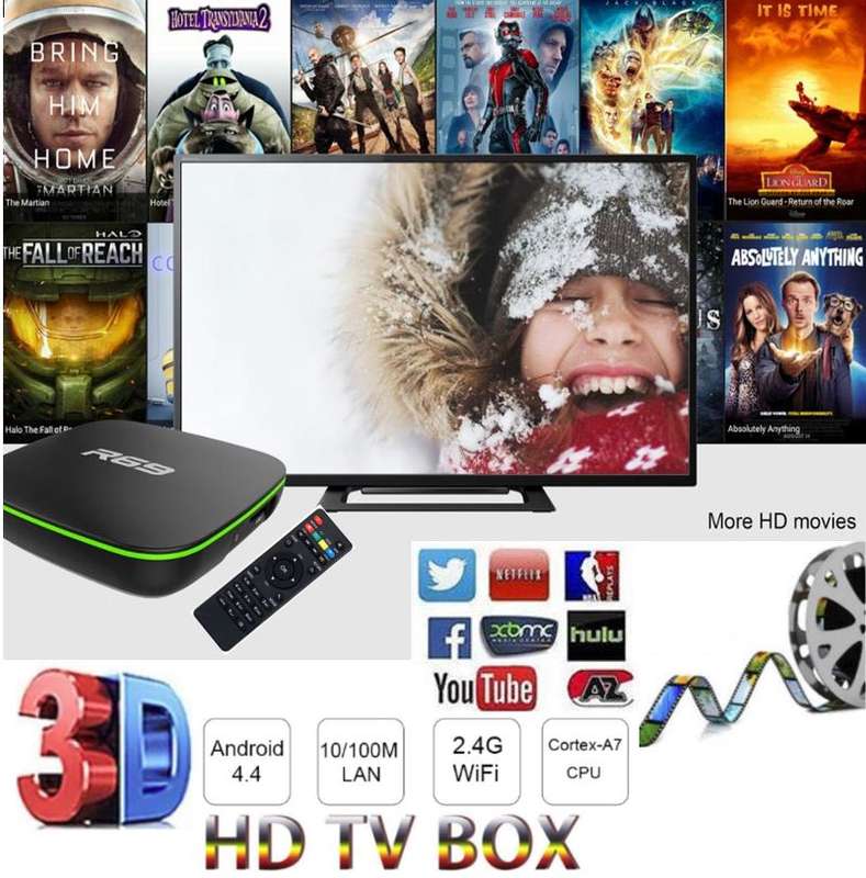 Sunvell R69 Android Quad CoreTV Box & Remote, Ultra HD, 4K - Turns Your TV Into a Smart Media Center
