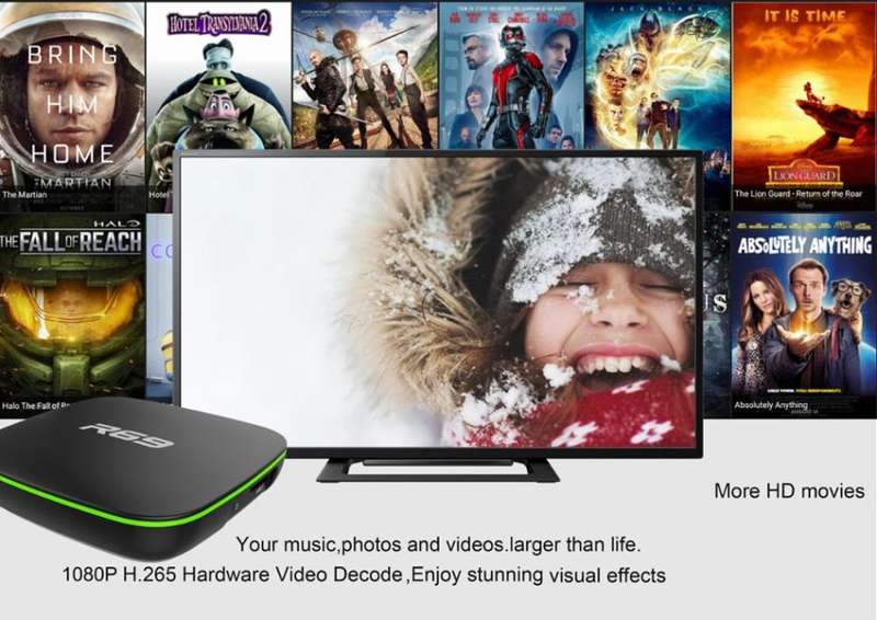 Sunvell R69 Android Quad CoreTV Box & Remote, Ultra HD, 4K - Turns Your TV Into a Smart Media Center